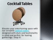 Cocktail Tables