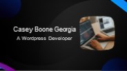Casey Boone Georgia - A WordPress Developer