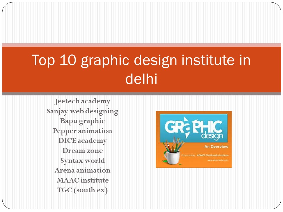 Top 10 best graphic design institute in delhi