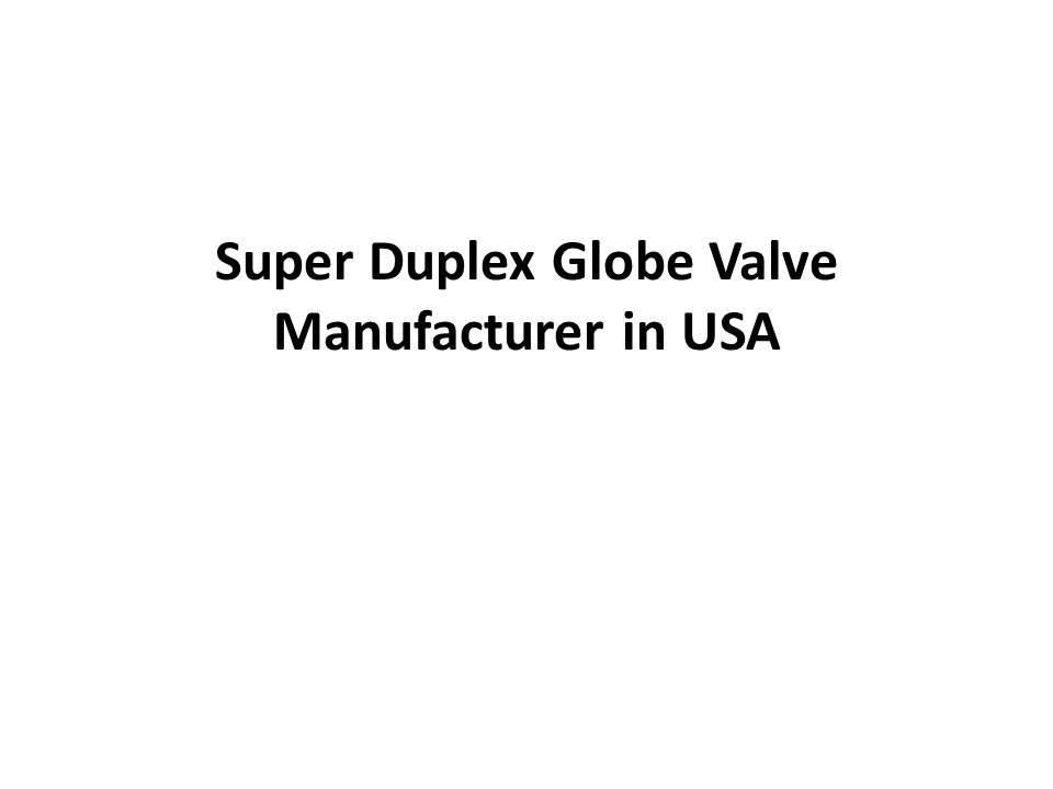 Super Duplex Globe valve manufacturer in USA (1)
