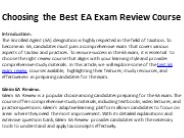 Best EA Exam Review