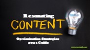 Resonating Content Optimization Strategies | 2023
