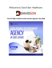 Find the Right Healthcare Recruitment Agency in Abu Dhabi