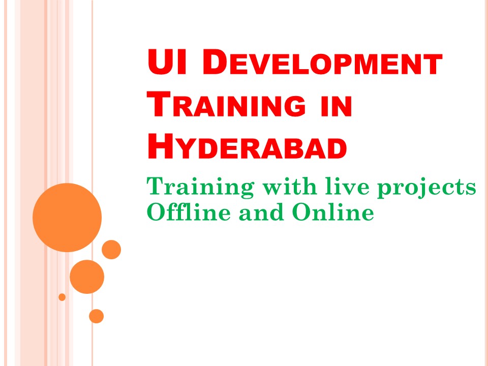 UI Development Course in Hyderabad