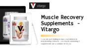 Muscle Recovery Supplements - Vitargo
