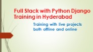 Full Stack with Python Django Training in Hyderabad