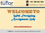 Web Designing Assignment Help PPT