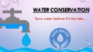 Water Conservation PPT