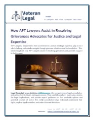 How to Best AFT Lawyers Assist in Resolving Grievances