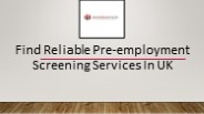 Get Efficient Pre-Employment Screening Services