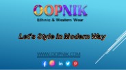 Oopnik Fashion