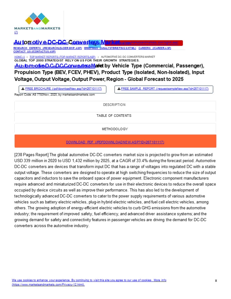 Powering the Future Automotive DC DC Converters Market Analysis