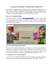 Tree Diamond Embroidery - Complete Guide to Popular Craft