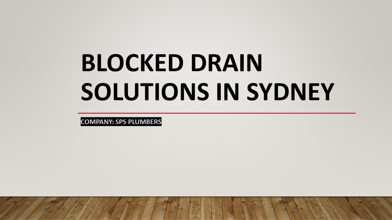 Blocked drain sydney