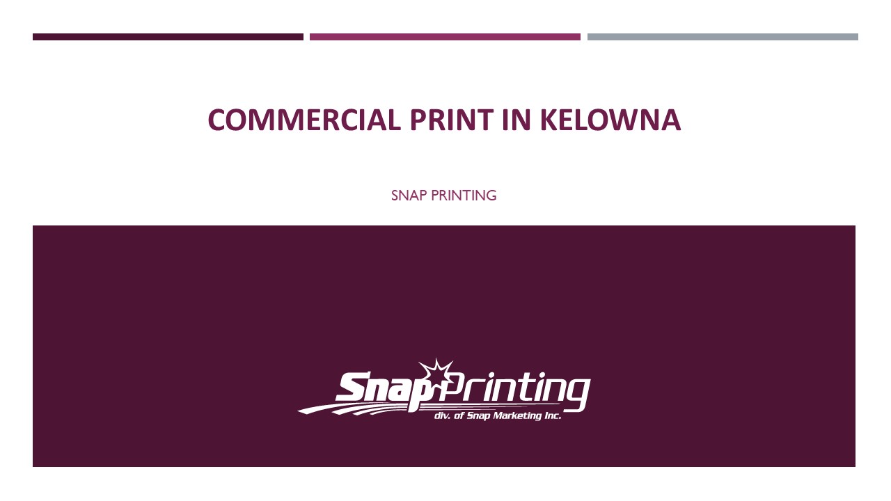 Commercial print in kelowna
