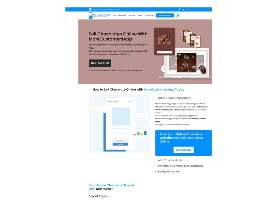 Create eCommerce Website &  Start Selling Chocolates Online