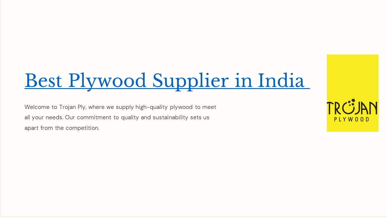 Best Plywood Supplier in India
