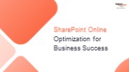 SharePoint Online Optimization for Business Success