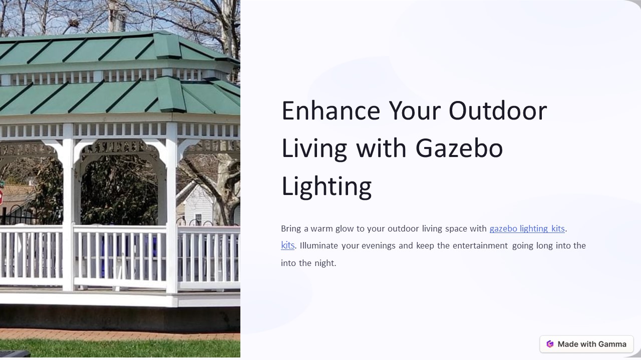 Solar Gazebo Lights Kits
