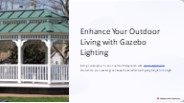 Solar Gazebo Lights Kits