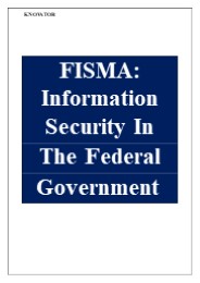 FISMA-Information Security In The Federal Government