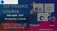 Affordable SAP Accounting Course