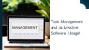 Task Management and its Effective Software Usage!