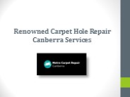 Get Professionals For Carpet Hole Repair Canberra