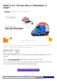 What is AIS 140? Why is it Mandatory?