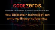 Blockchain tech benefits for enterprise business