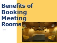 Benefits of BookiMeeting Rooms