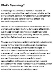What is Gynecology?