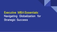 Executive MBA Essentials