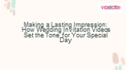 Wedding Invitation Video Maker