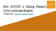 How MYSUN is Making Panipat’s Solar Landscape Brighter