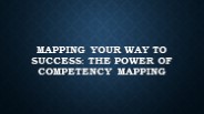 competency mapping