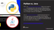Comparison between Python and Java