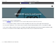 Affordable SEO service for small business