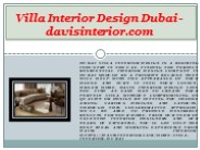 Villa Interior Design Dubai - davisinterior.com