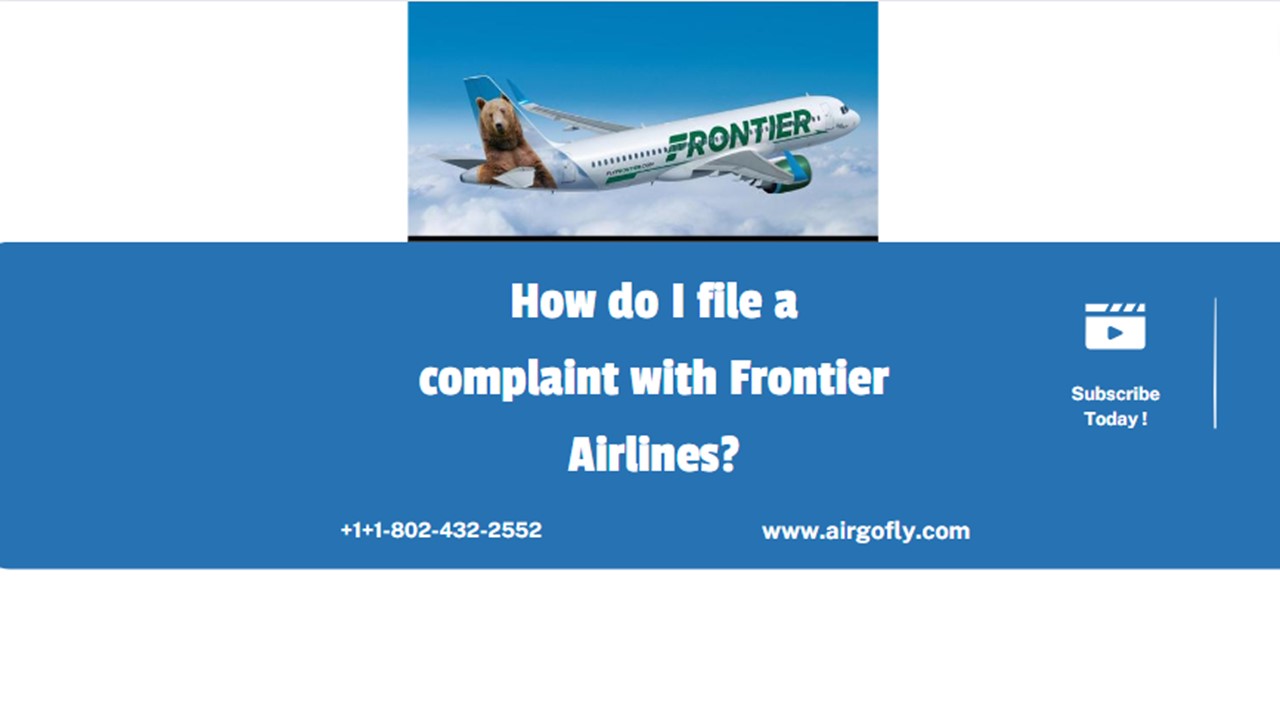 How to report problem with frontier airlines