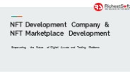 NFT Development Company & NFT Marketplace Development