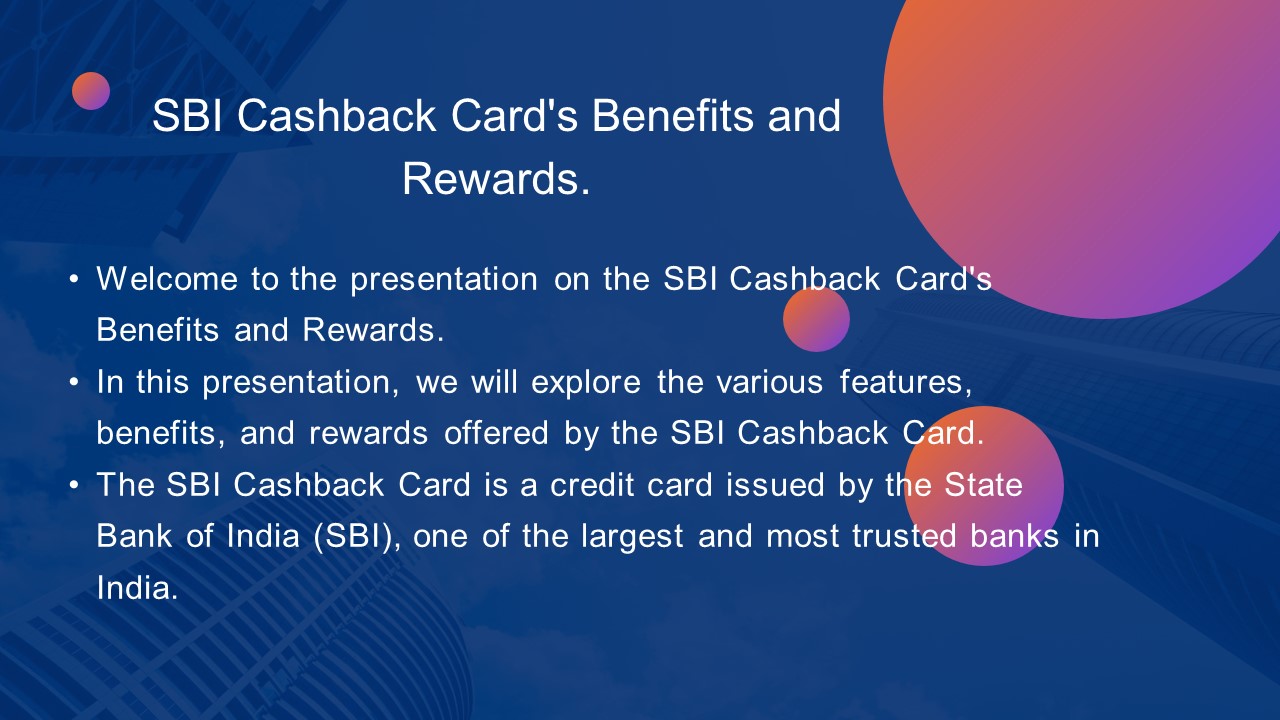 SBI Cashback Card: Unlocking the World of Rewards