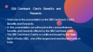 SBI Cashback Card: Unlocking the World of Rewards