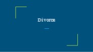 Divorce
