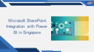 Microsoft SharePoint Integration with Power BI in Singapore