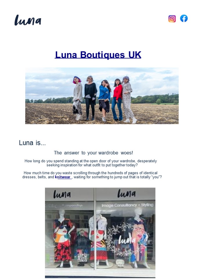 Best Women's Clothing Stores Online | Luna Boutiques UK