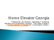 Home Elevator Georgia