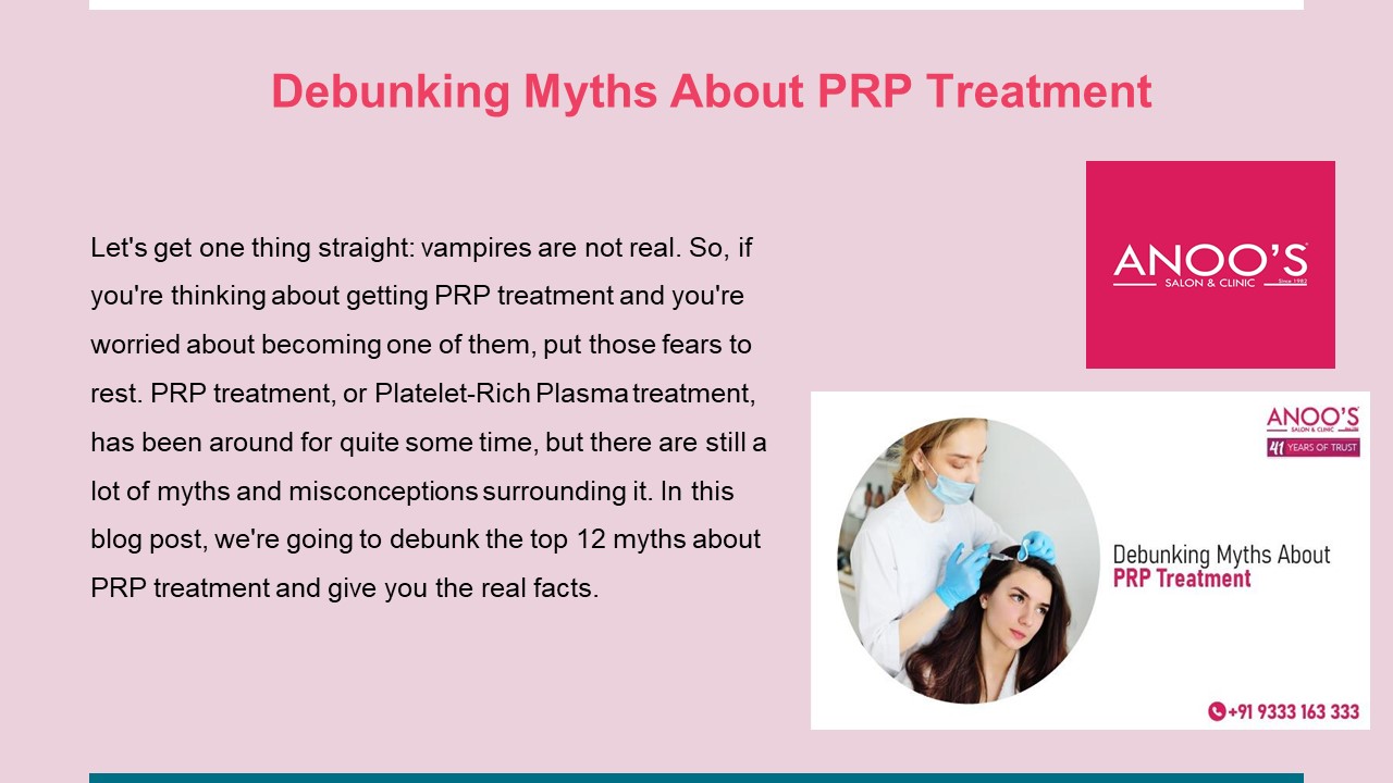 Debunking Myths About PRP Treatment