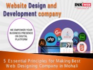 Experience Seamless Website Web Designing Company in Mohali with Ink Web Solutions