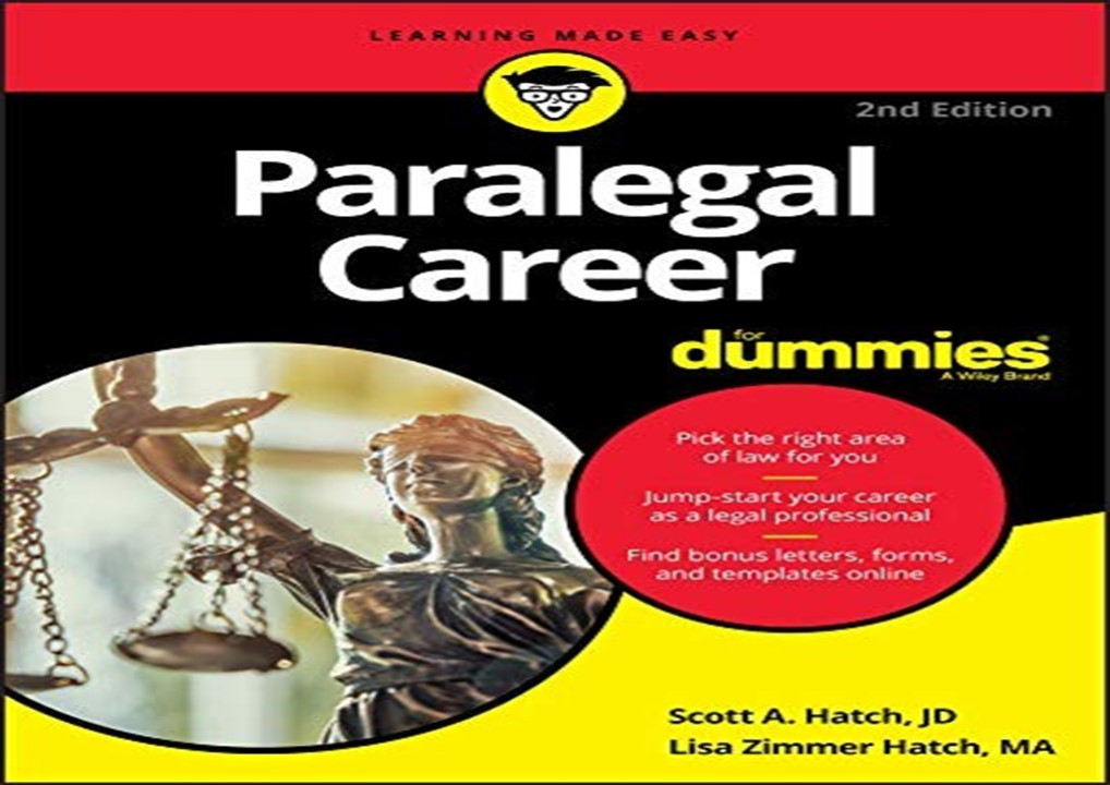 PDF_ Paralegal Career For Dummies
